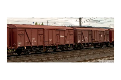 Tillig 70100: Freight wagon set type Gbgkks 112.0