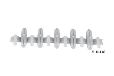 Tillig 86101: Gleis Elite Isolierschienenverbinder grau 20x H0