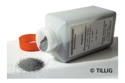 Tillig 86407: Gleis Elite Schotter hellgrau 500g H0