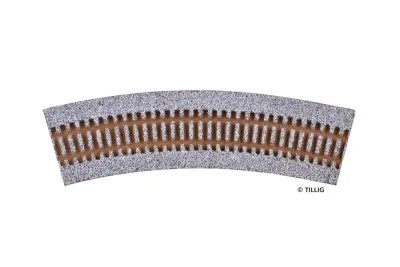 Tillig 86553: Gleisbettung gebogen