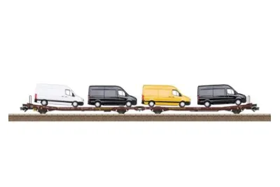 Trix 24428: Para wagonów płaskich Laads 800B