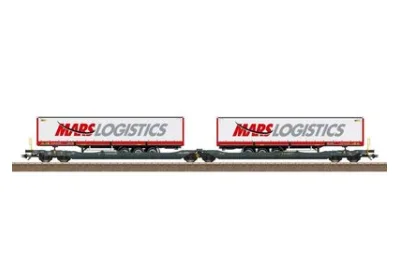 Trix 24472: Doppel-Taschenwagen Sdggmrss
