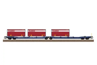 Trix 24474: Doppel-Taschenwagen Sdggmrss