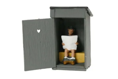 Viessmann 5000: Toilet booth with moving door
