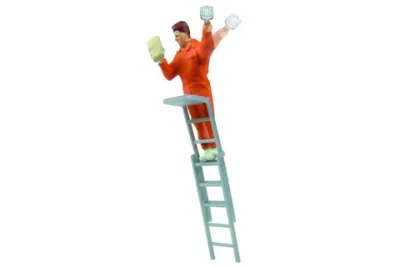 Viessmann 5117: Bill poster on a ladder