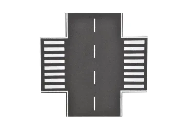 Vollmer 48261: H0 Steinkunst-Straßenplatte Asphalt-Kreuzung