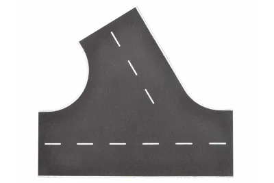 Vollmer 48264: H0 Straßenplatte Einmündung links Asphalt