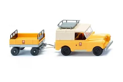 Wiking 010005: Land Rover z przyczepą "PTT"
