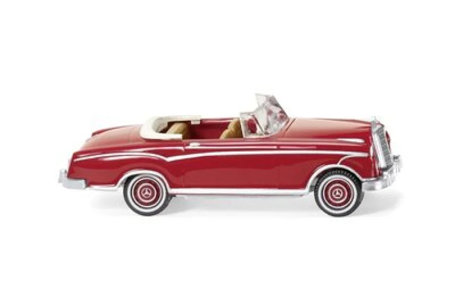 MB 220 S Cabrio - rubinrot