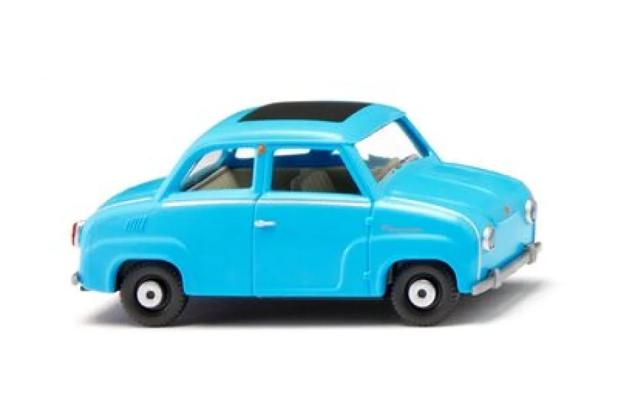 Glas Goggomobil - eisblau