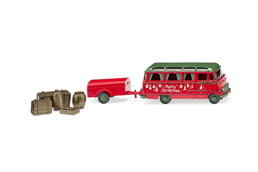 Autobús panorámico con remolque (MB O 319) "Weihnachtsmodell"