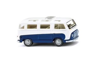 Wiking 028997: Ford FK 1000 Panoramabus - saphirblau/weiß