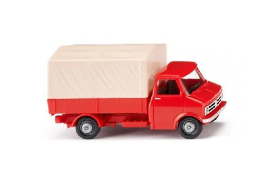 Pritschen-Lkw (Bedford) - blutorange