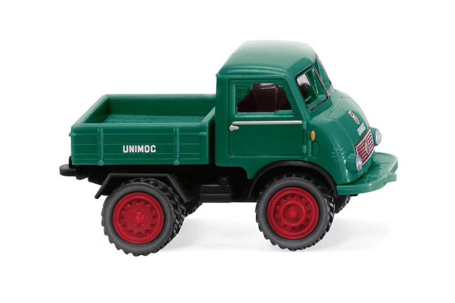 Unimog U 401 mit Doppelbereifung - moosgrün