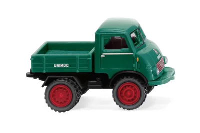 Wiking 036803: Unimog U 401 mit Doppelbereifung - moosgrün
