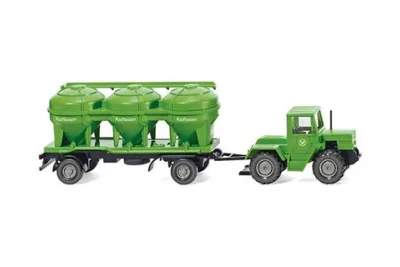 Wiking 038598: MB Trac mit Siloanhänger "Raiffeisen"