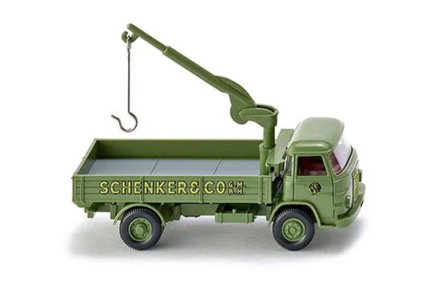 Pritschen-Lkw mit Ladekran (MAN 415) "Schenker"
