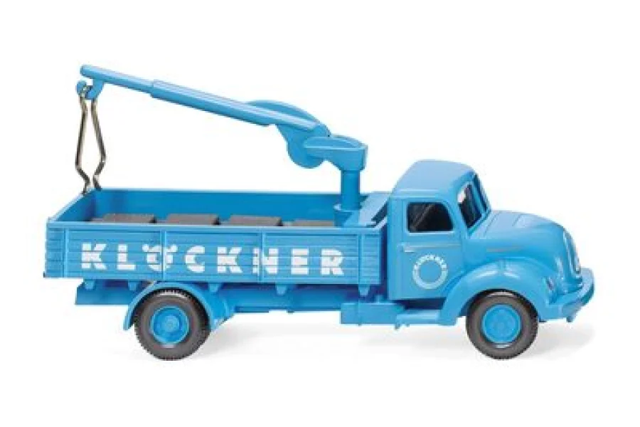 Pritschen-Lkw mit Ladekran (Magirus Sirius) "Klöckner"