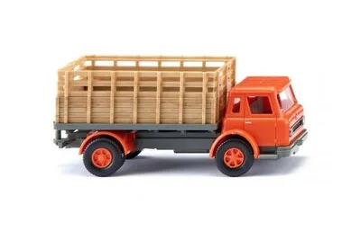 Wiking 044604: Gitteraufbau-Lkw (Int. Harvester) - orange