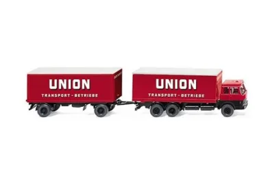 Wiking 045701: Tren de camiones furgón (Hanomag Henschel) "Union"