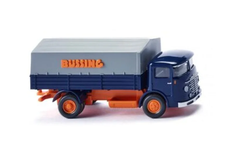 Pritschen-Lkw (Büssing 4500) - blau/orange