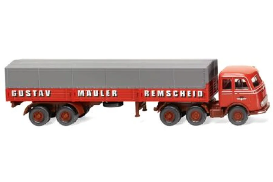 Camión articulado de plataforma (MB LPS333) "Spedition Gustav Mäuler"