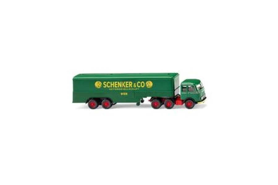 Camión semirremolque furgón (MB LPS 333) "Schenker"
