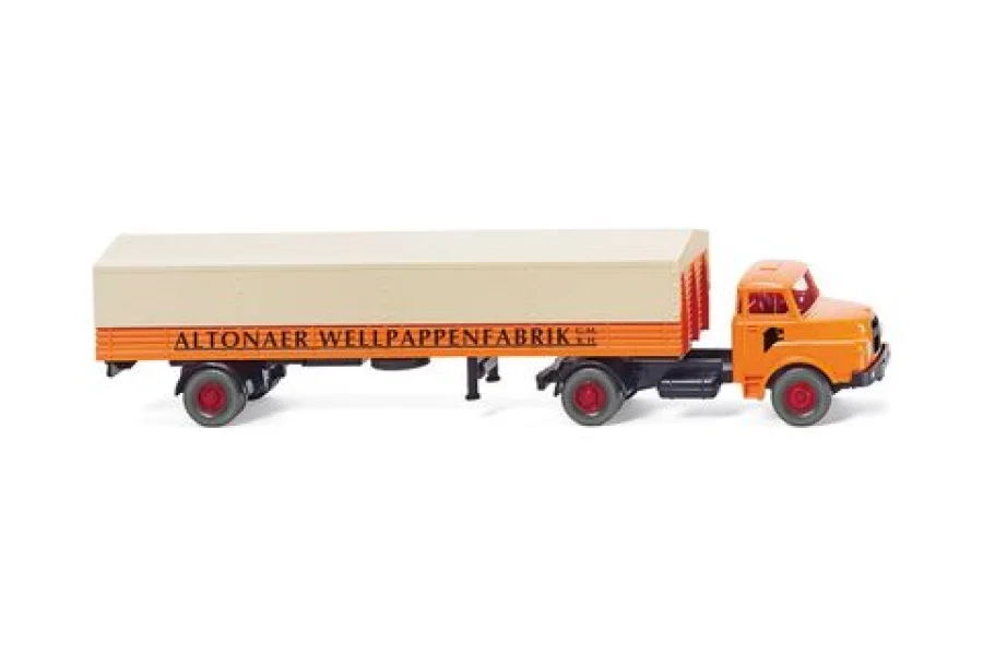 Autoarticolato a pianale (MAN) "Altonaer Wellpappenfabrik"