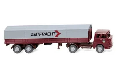 Wiking 051407: Pritschensattelzug (Henschel) "Zeitfracht"
