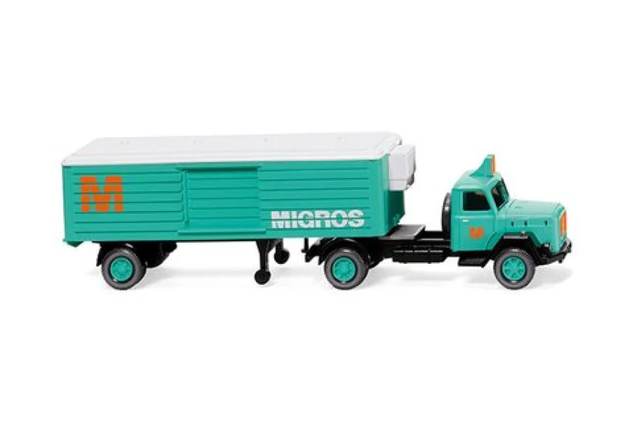 Camión semirremolque frigorífico (Magirus) "Migros"