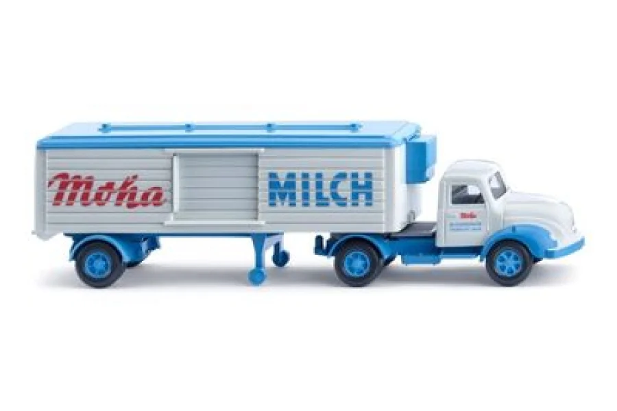 Autoarticolato con semirimorchio frigorifero (Magirus) "Moha Milch"