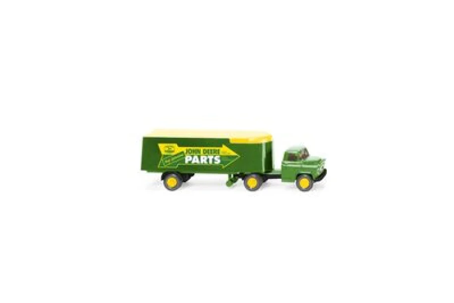 Autoarticolato con semirimorchio furgonato (Chevrolet) "John Deere"