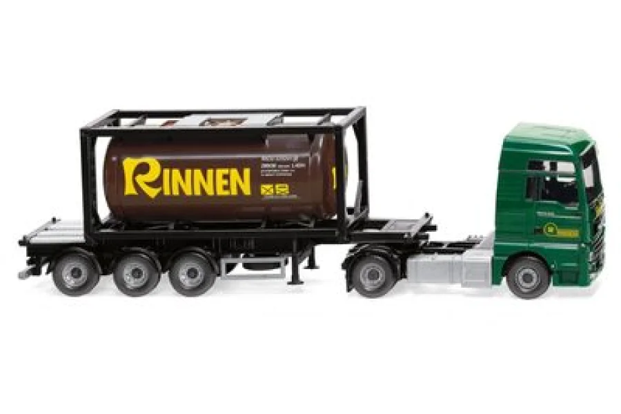 Semirremolque con contenedor cisterna 20' (MAN TGX Euro 6c) "Rinnen"