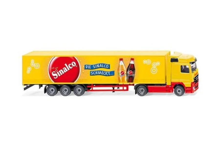Naczepa z firankowymi burtami (MB Actros) "Sinalco"