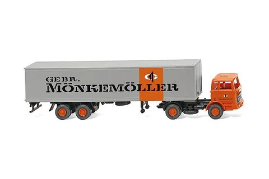 Sedlový tahač s kastlovým návěsem (MB 1620) "Mönkemöller"
