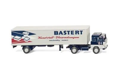 Wiking 054701: Седельный тягач с фургонным полуприцепом (Magirus) "Bastert"