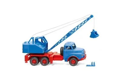 Wiking 066206: Autocarro gru (MAN/Fuchs) - azzurro cielo