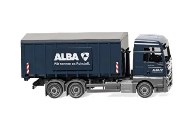 Wiking 067204: Abrollcontainer (Meiller/MAN TGX Euro 6) "Alba"