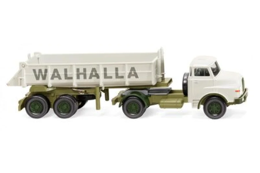 Kloubová souprava s zadním sklápěčem (MAN) "Walhalla Kalk"