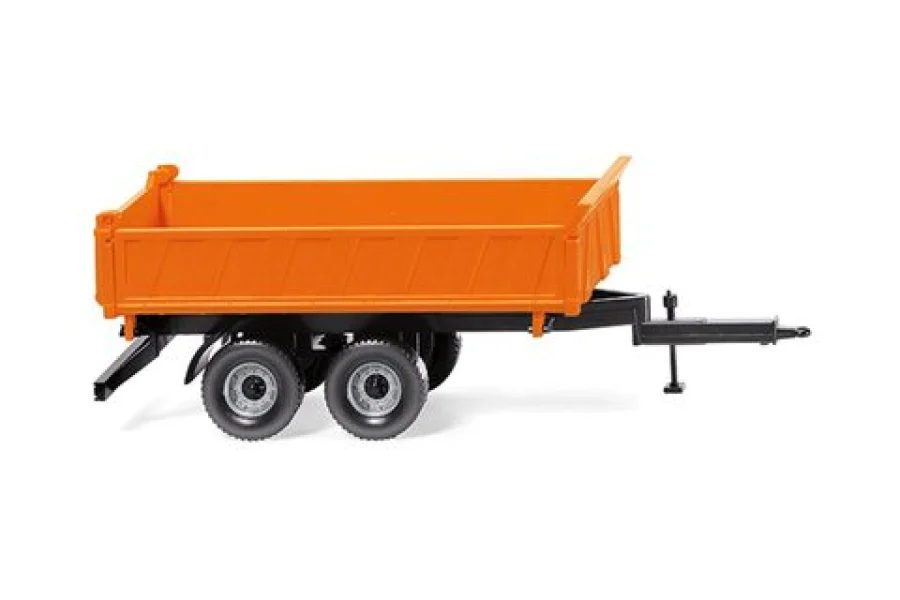 Rimorchio ribaltabile tre lati – arancione comunale