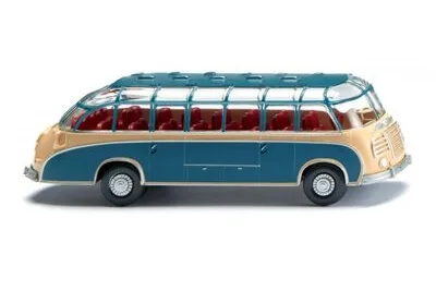 Wiking 073005: Autocar (Setra S8) – beige/bleu azur
