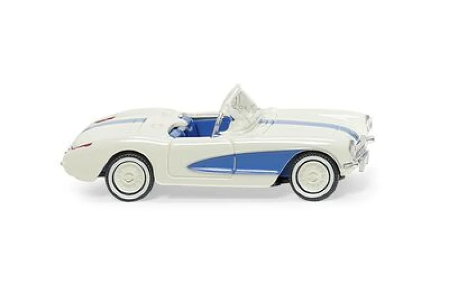 Chevrolet Corvette - perlweiß/himmelblau