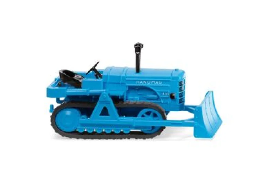 Hanomag K55 Raupenschlepper mit Räumschild - hellblau