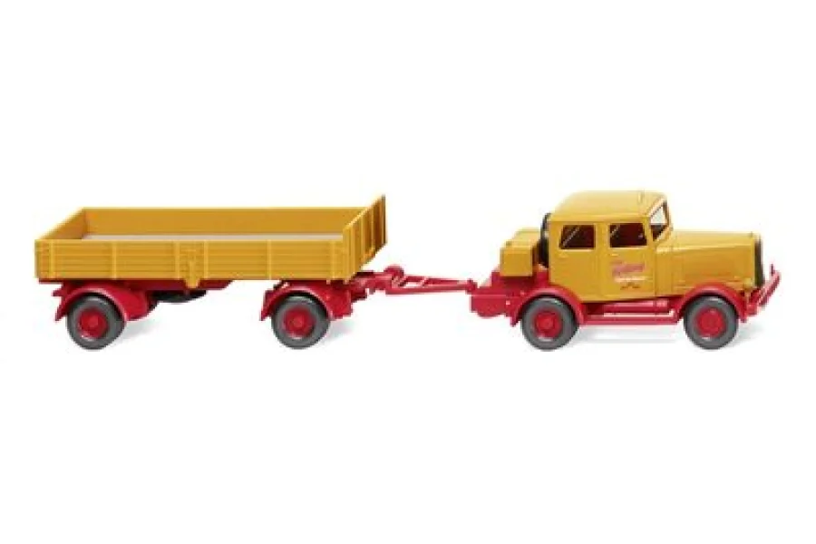 Hanomag mit Pritschenanhänger "Bölling"