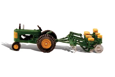 Woodland Scenics AS5565: H0 PKW Szene Traktor mit Pflanzmaschine