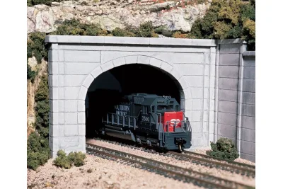 Woodland Scenics C1256: H0 tunnel portal, double-track, concrete look