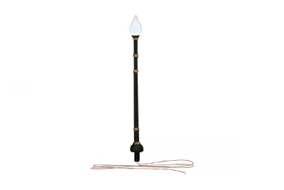 Woodland Scenics JP5633: H0 street lamp, LED warm white, Just Plug Lighting System, 3x